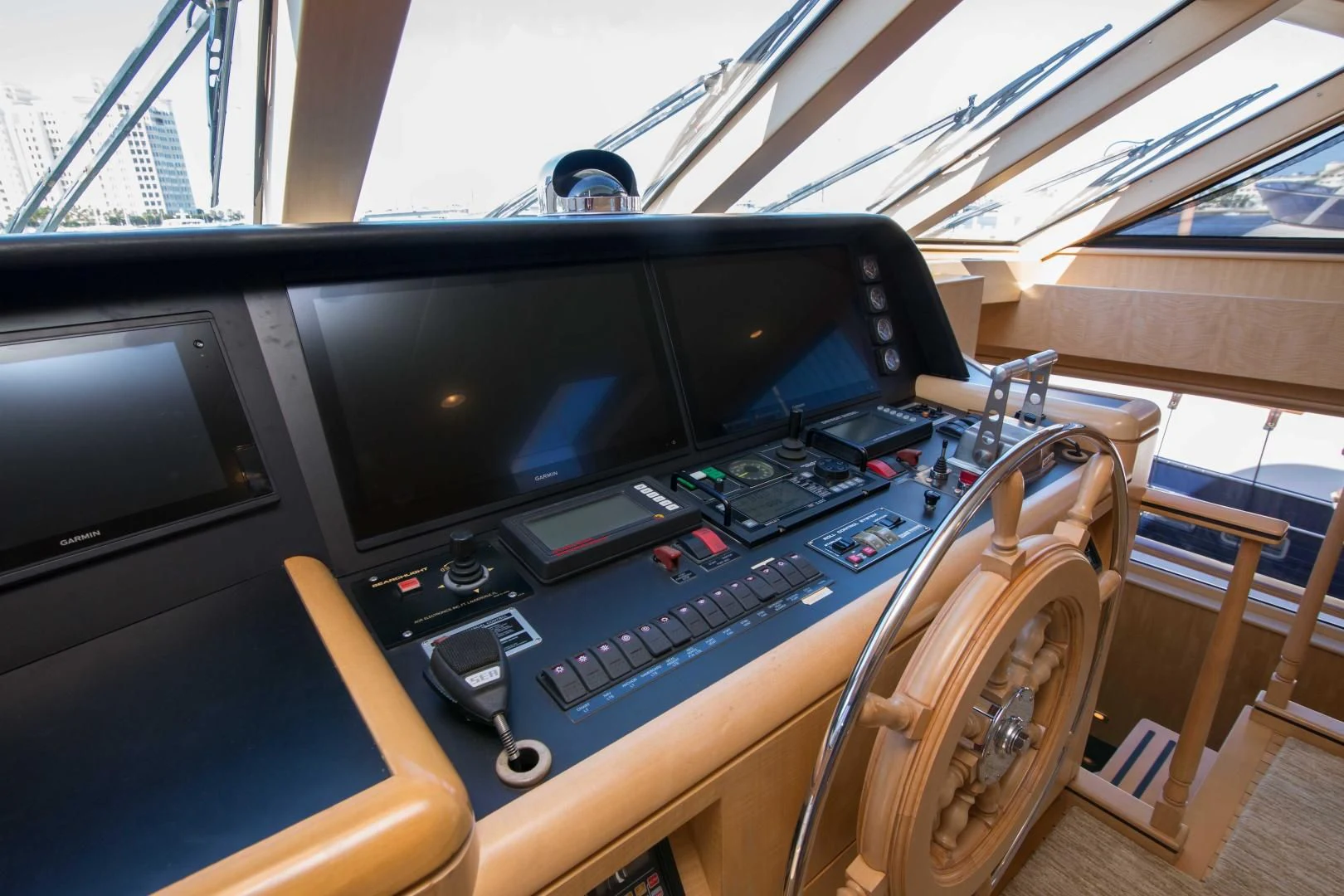inside of a car aboard MALDAU Yacht for Sale
