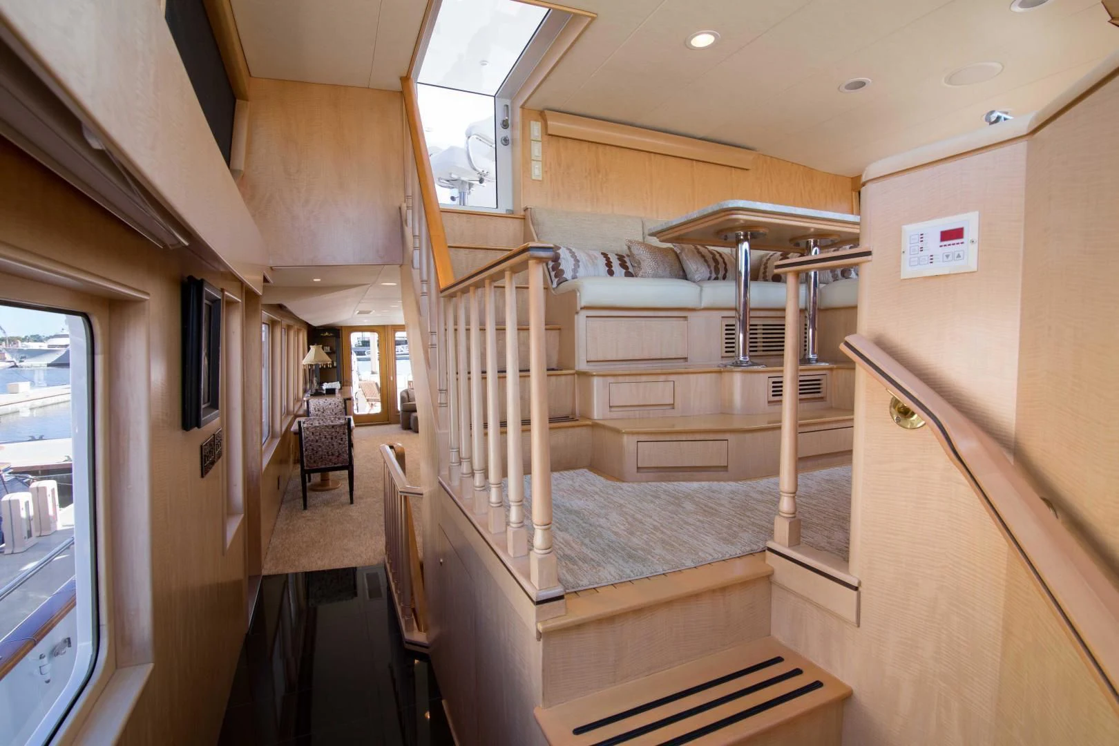 a bunk bed in a cabin aboard MALDAU Yacht for Sale