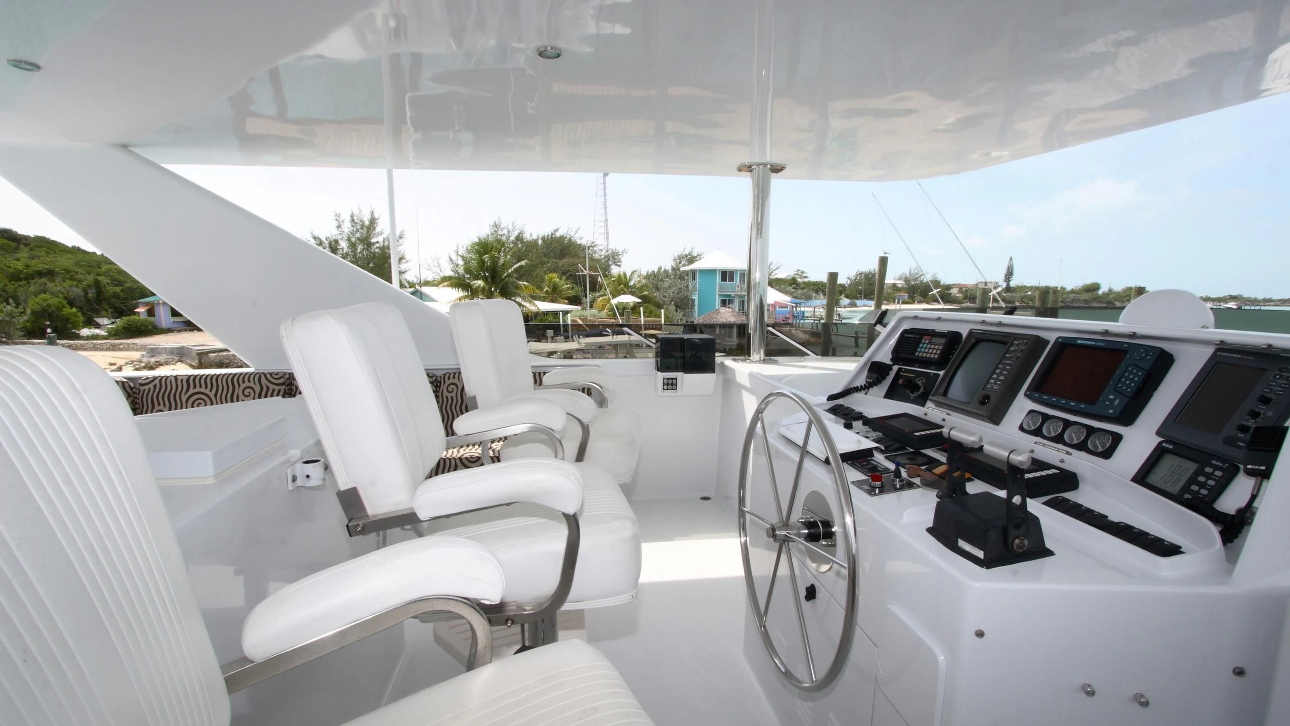inside of a car aboard MALDAU Yacht for Sale