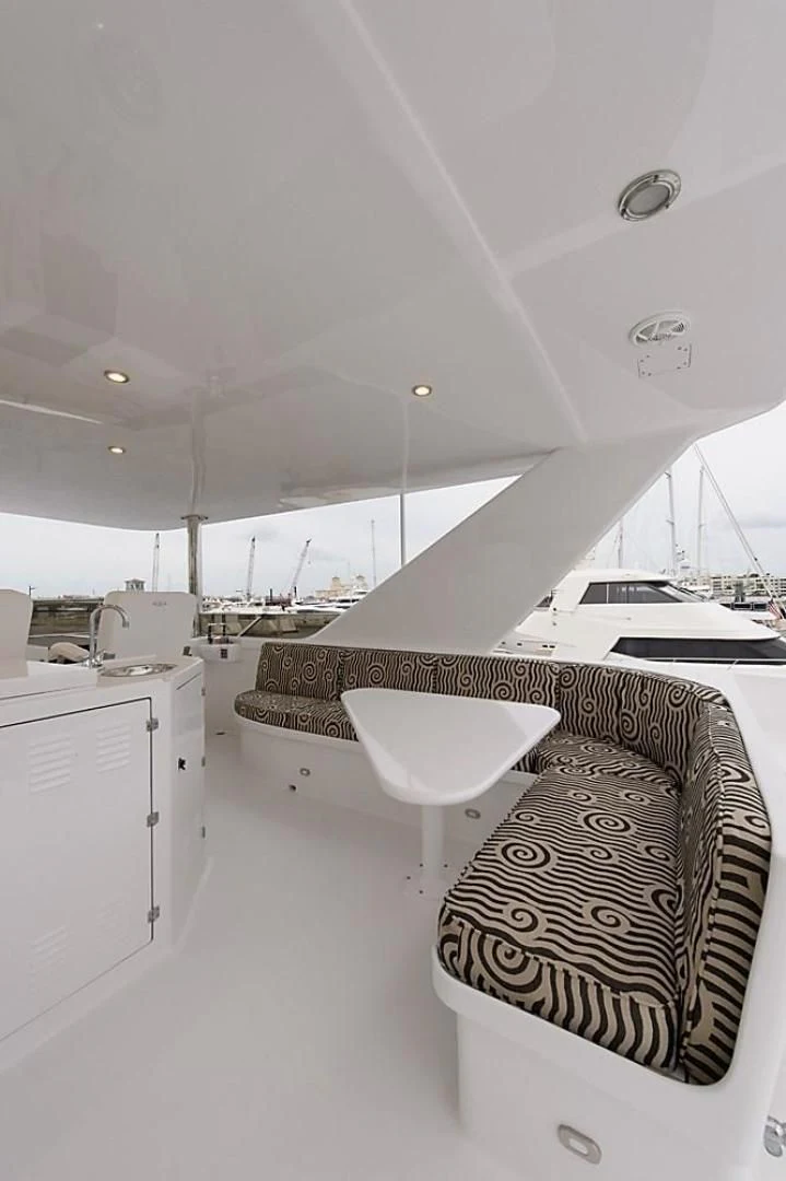 a large room with a large window aboard MALDAU Yacht for Sale