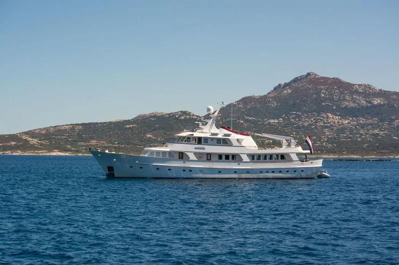 a boat in the water aboard SIDARTA Yacht for Sale