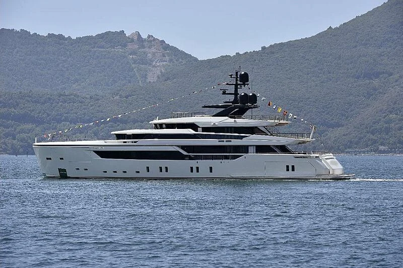 a white yacht in the water aboard SAILING GRACE Yacht for Sale