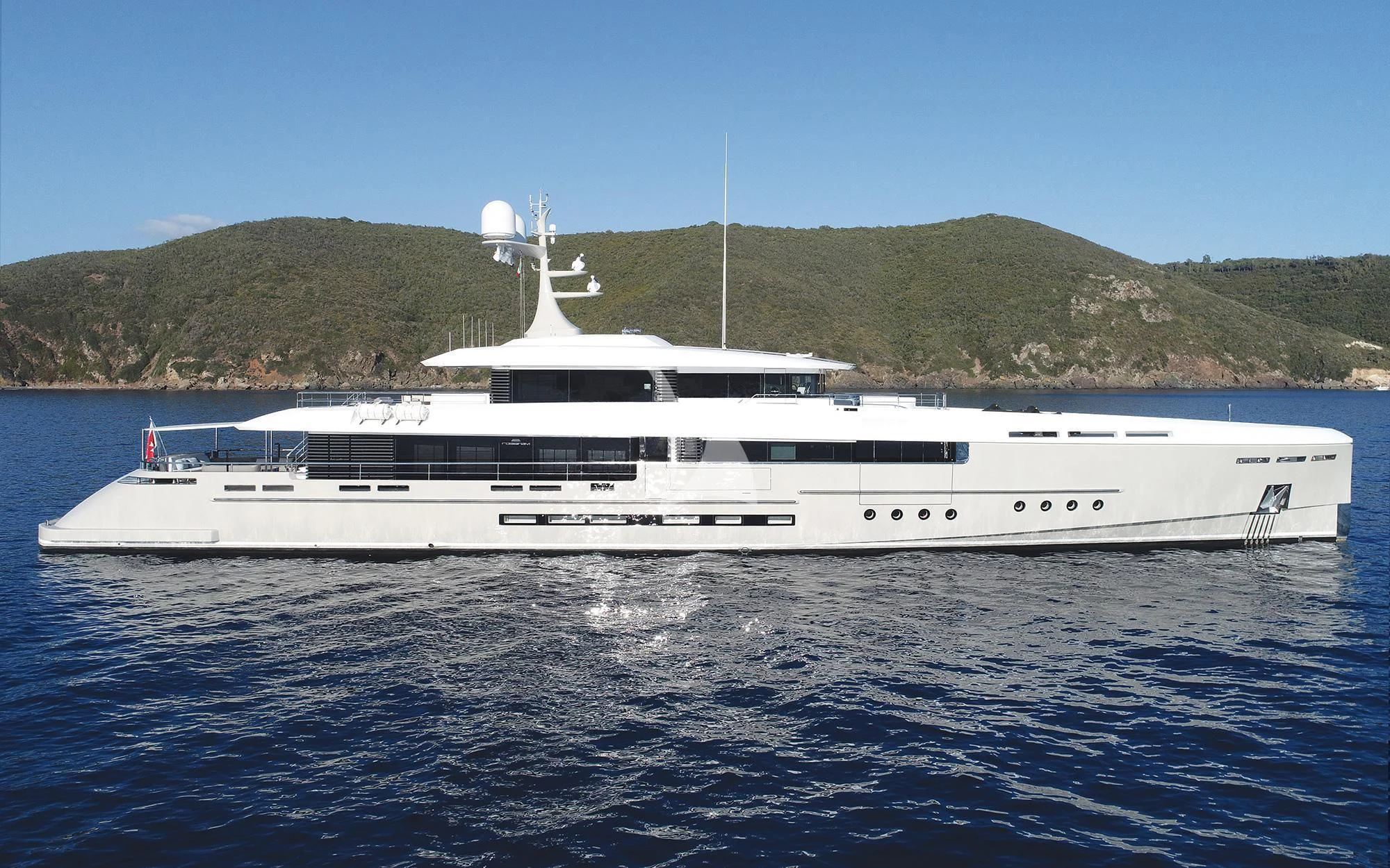 a white yacht on the water aboard ENDEAVOUR 2 Yacht for Sale