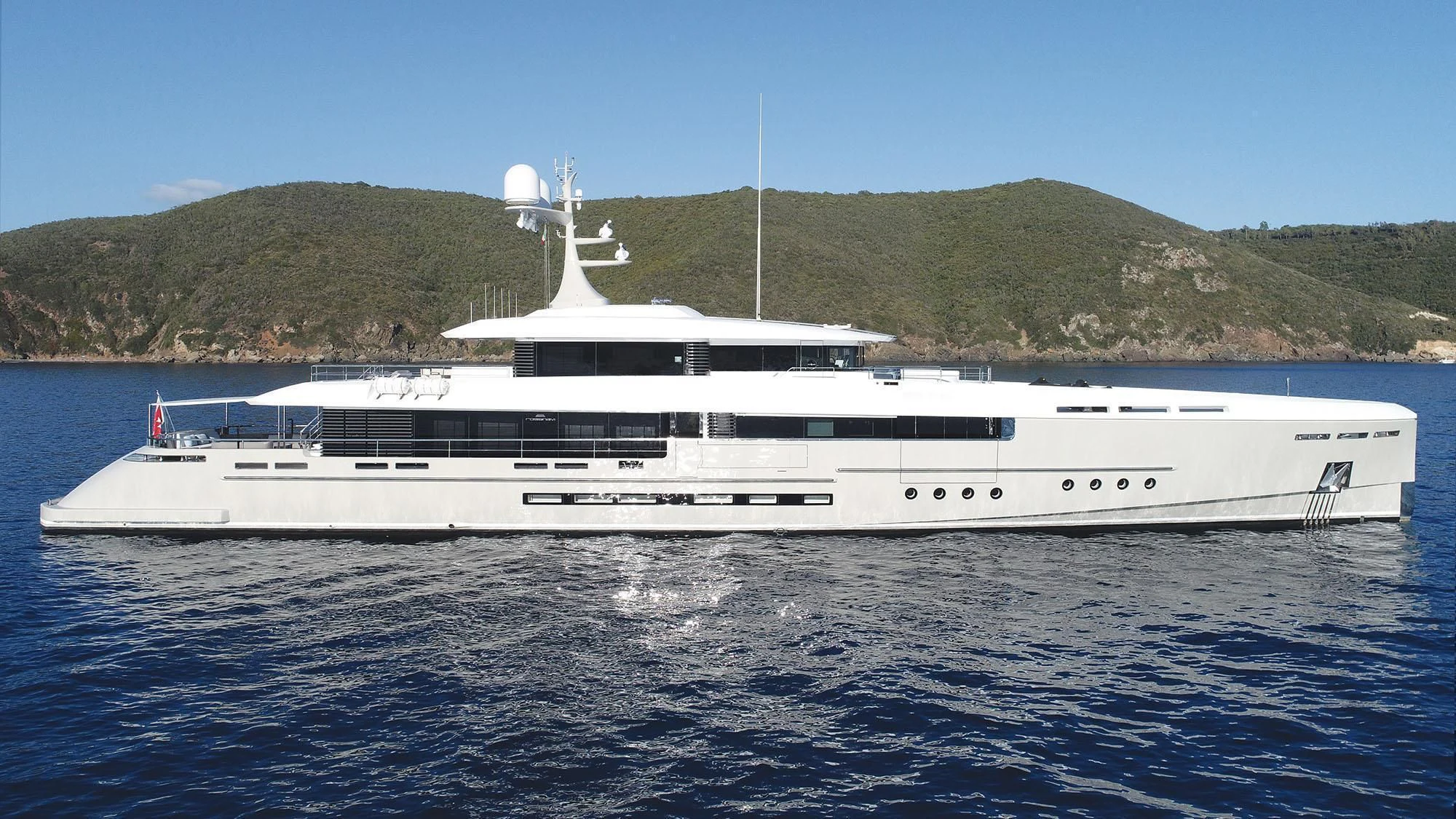 a white yacht on the water aboard ENDEAVOUR 2 Yacht for Sale