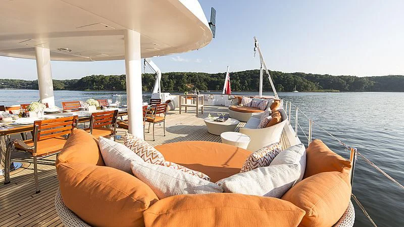 a boat on the water aboard ENDEAVOUR 2 Yacht for Sale