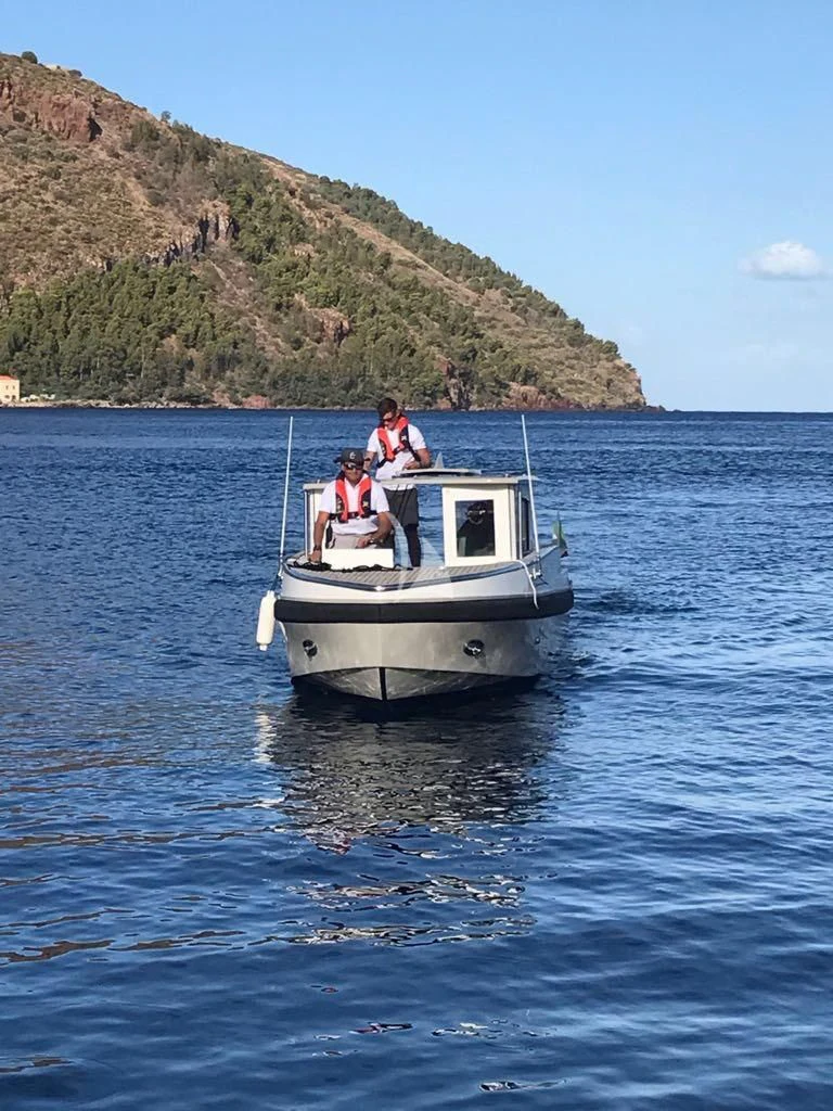 a couple people on a boat aboard ENDEAVOUR 2 Yacht for Sale