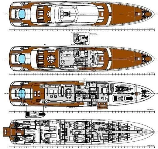 diagram aboard ENDEAVOUR 2 Yacht for Sale