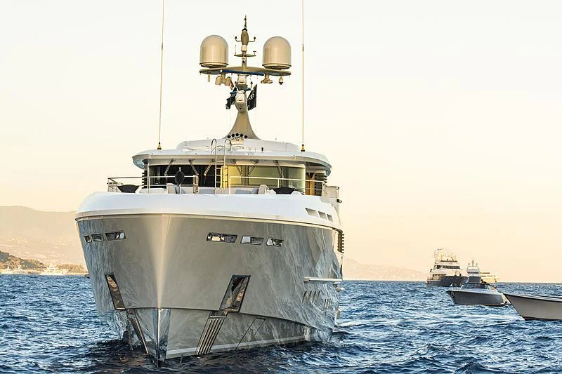 a large ship in the water aboard ENDEAVOUR 2 Yacht for Sale