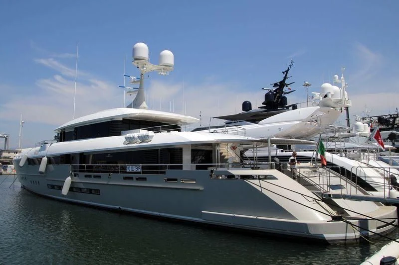 a large yacht docked aboard ENDEAVOUR 2 Yacht for Sale
