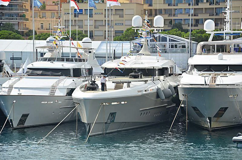 several boats are parked in the harbor aboard ENDEAVOUR 2 Yacht for Sale