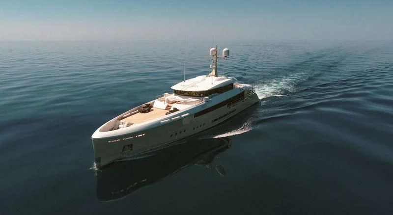 a boat in the water aboard ENDEAVOUR 2 Yacht for Sale