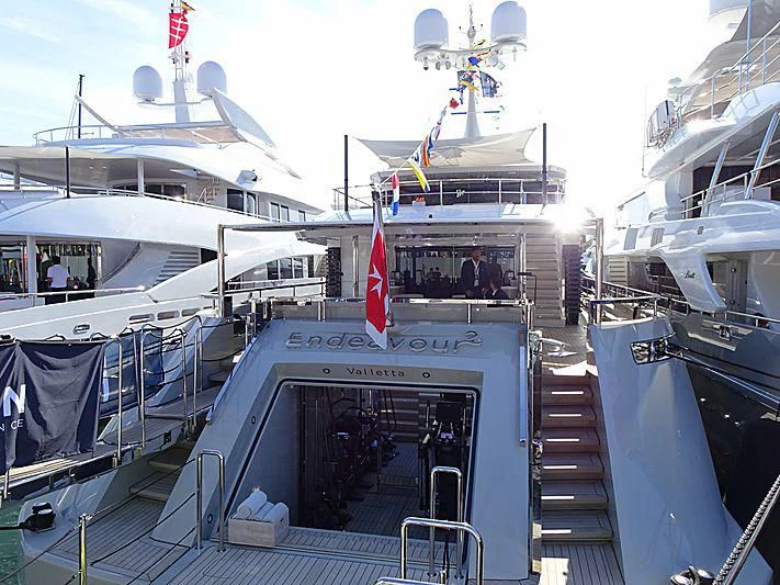 a boat with people on it aboard ENDEAVOUR 2 Yacht for Sale