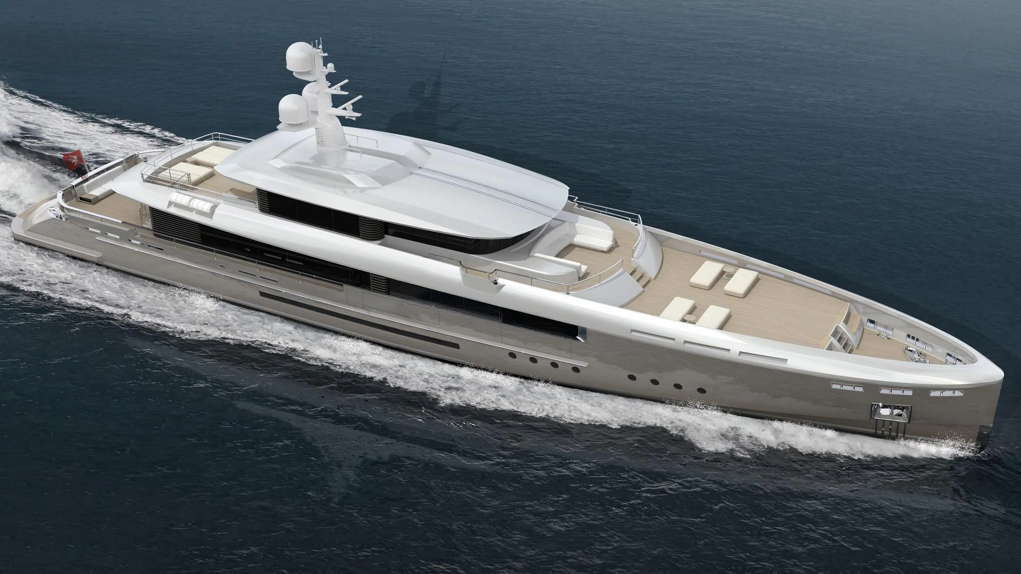 a white boat on the water aboard ENDEAVOUR 2 Yacht for Sale