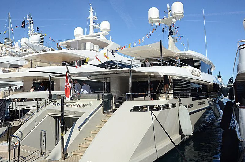 a boat with a group of people on it aboard ENDEAVOUR 2 Yacht for Sale