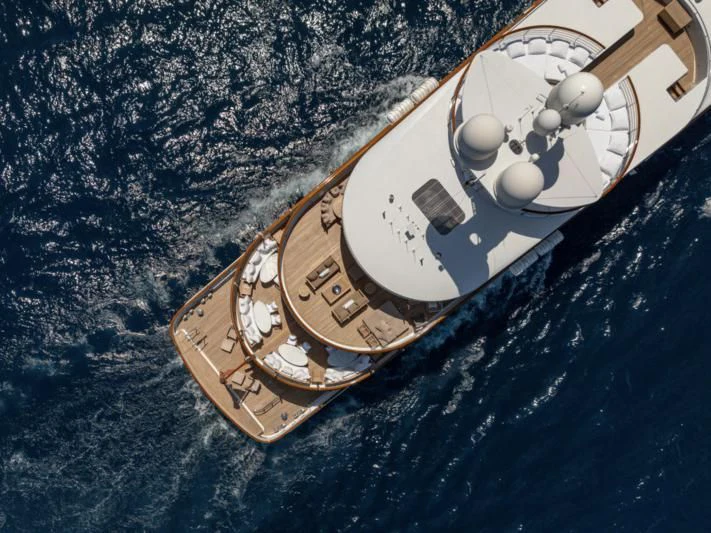 a satellite in space aboard WEDGE TOO Yacht for Sale