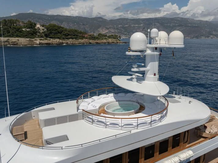 a boat on the water aboard WEDGE TOO Yacht for Sale