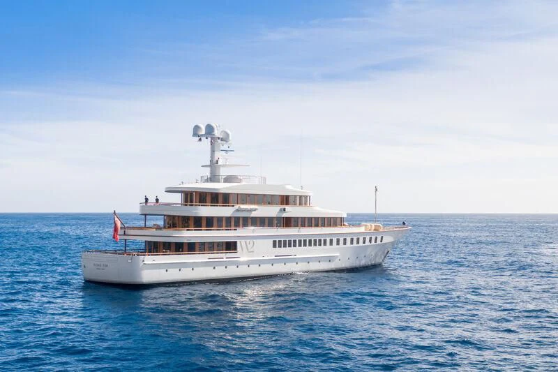 a boat in the water aboard WEDGE TOO Yacht for Sale