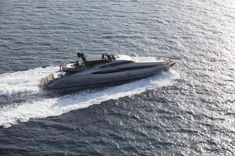a boat in the water aboard FIVE Yacht for Sale