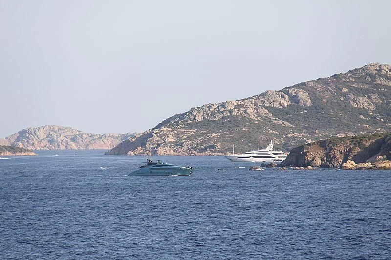 a boat in the water aboard FIVE Yacht for Sale