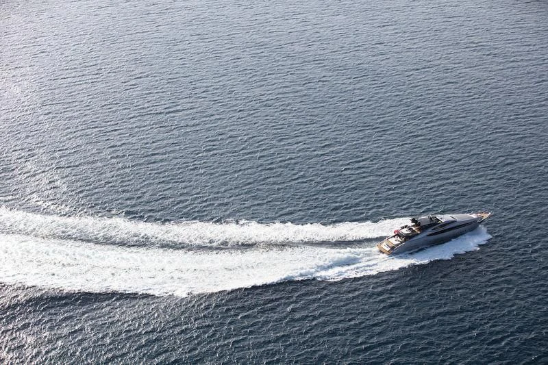 a boat on the water aboard FIVE Yacht for Sale