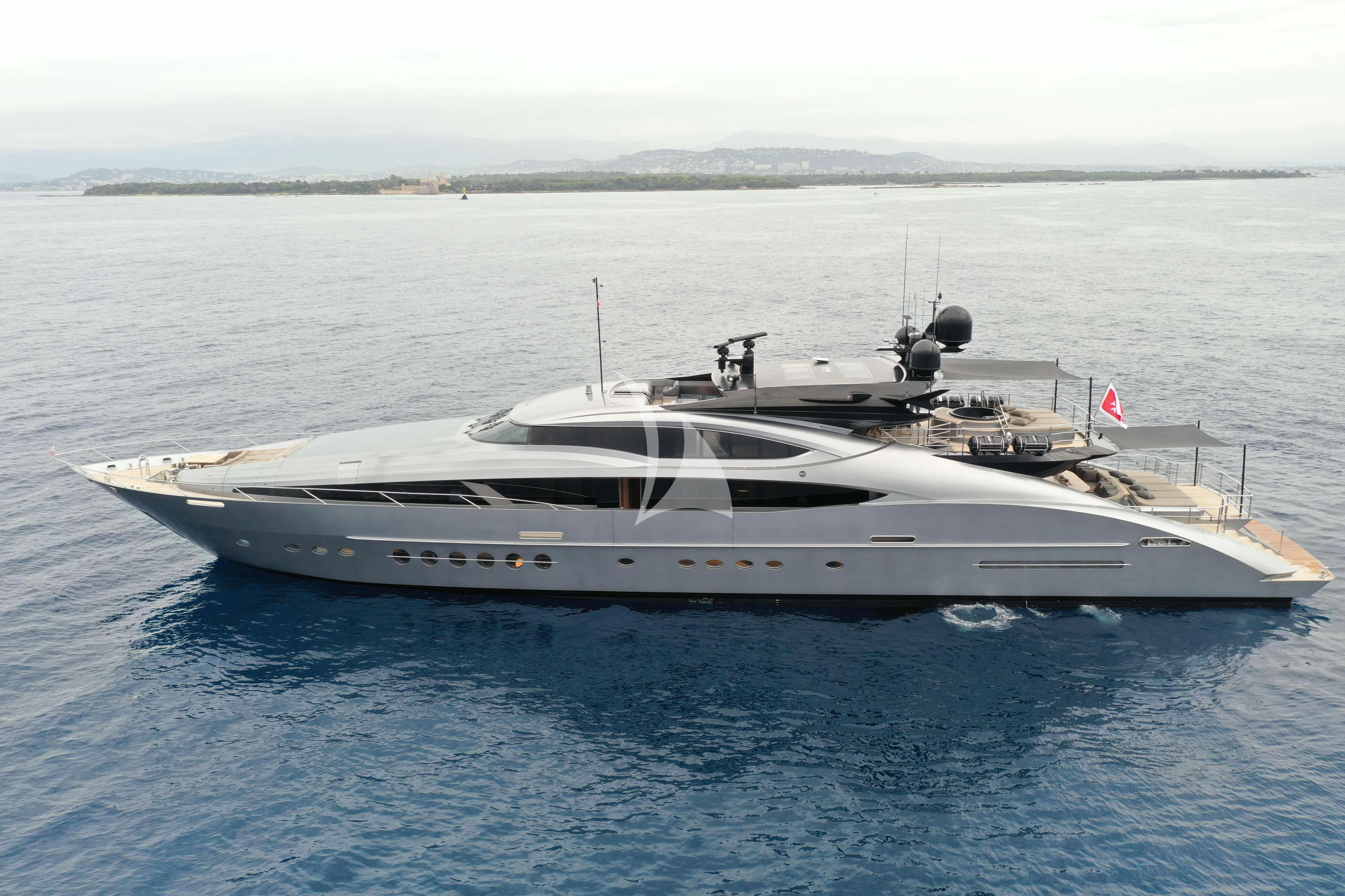 a boat on the water aboard FIVE Yacht for Sale