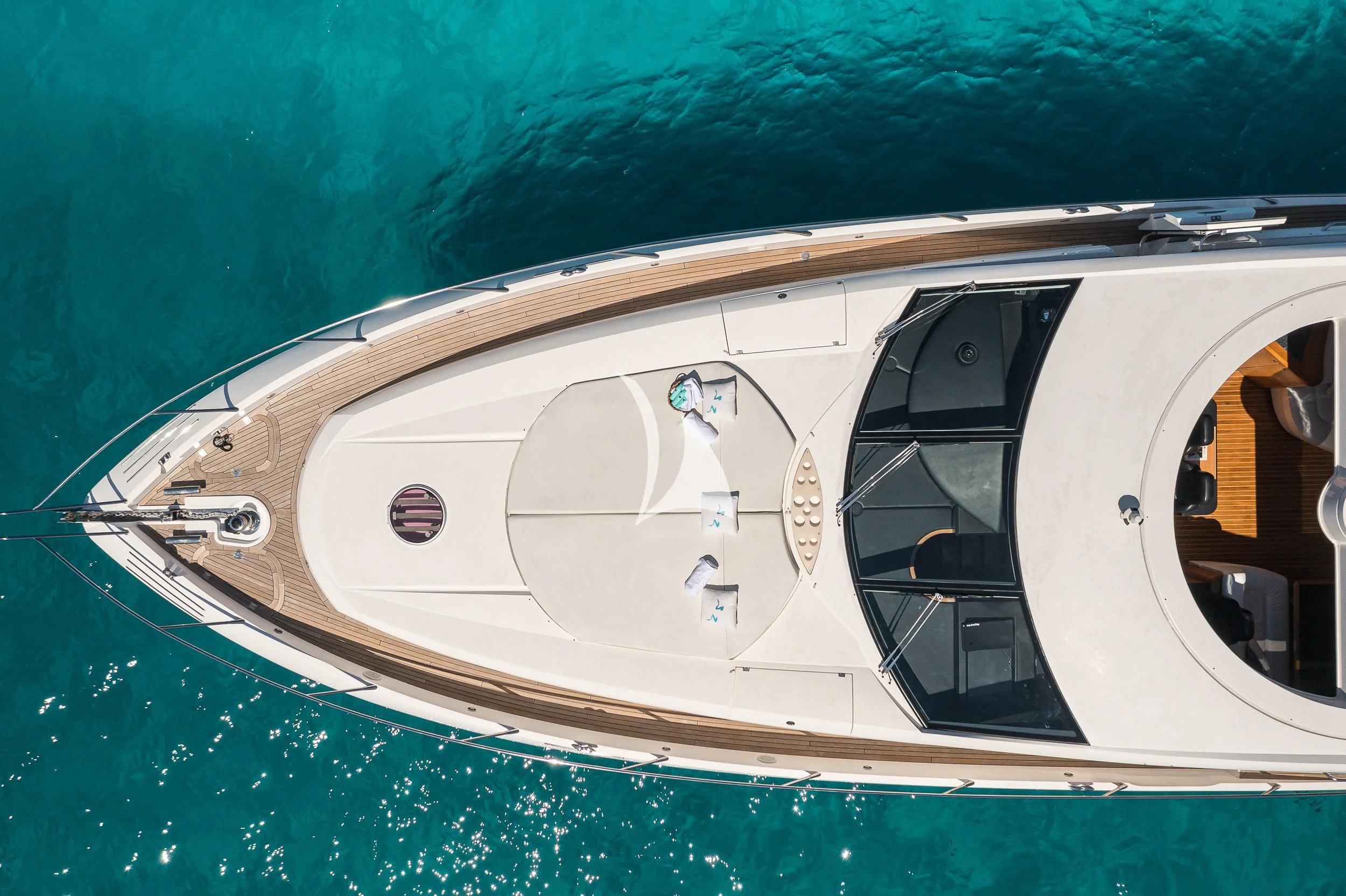 a close-up of a car aboard FROGGY Yacht for Sale