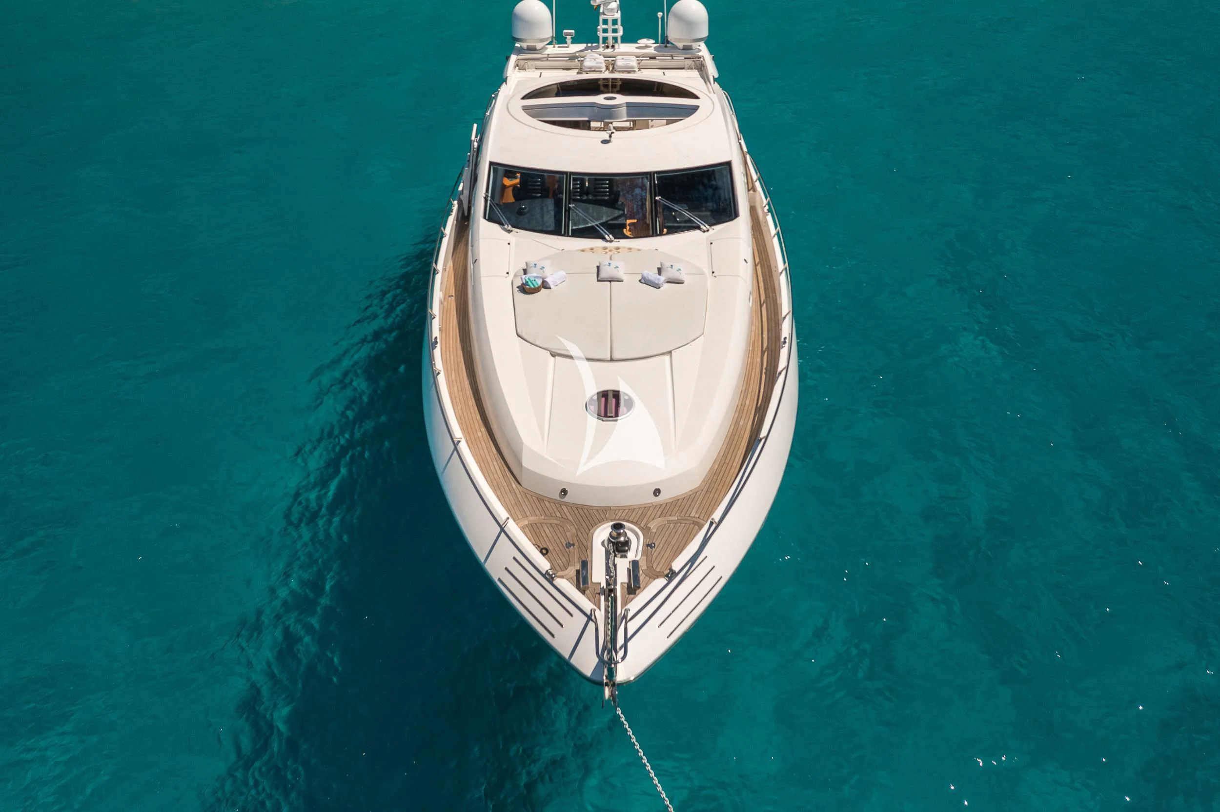 a white boat in the water aboard FROGGY Yacht for Sale