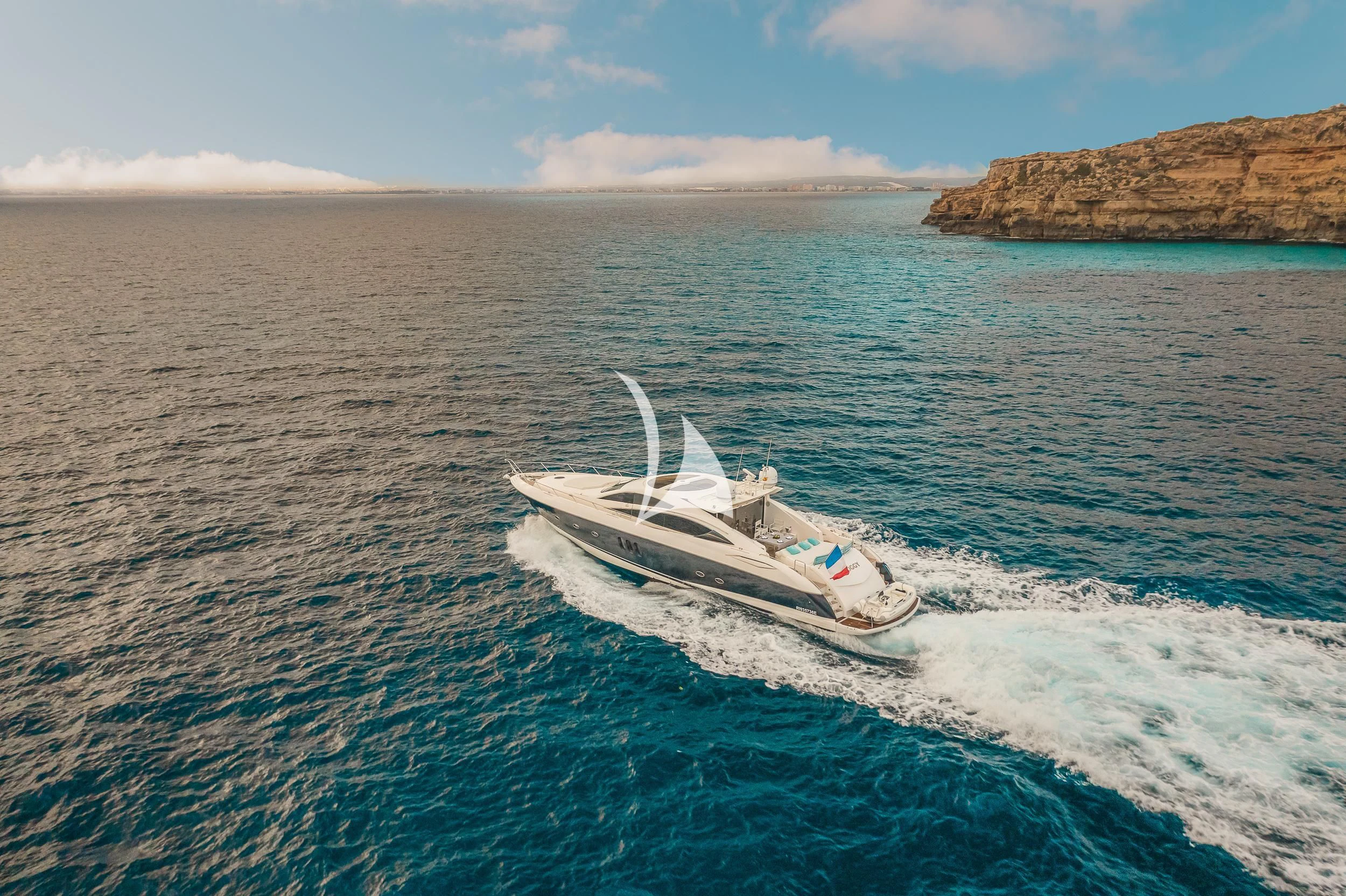 a boat in the water aboard FROGGY Yacht for Sale