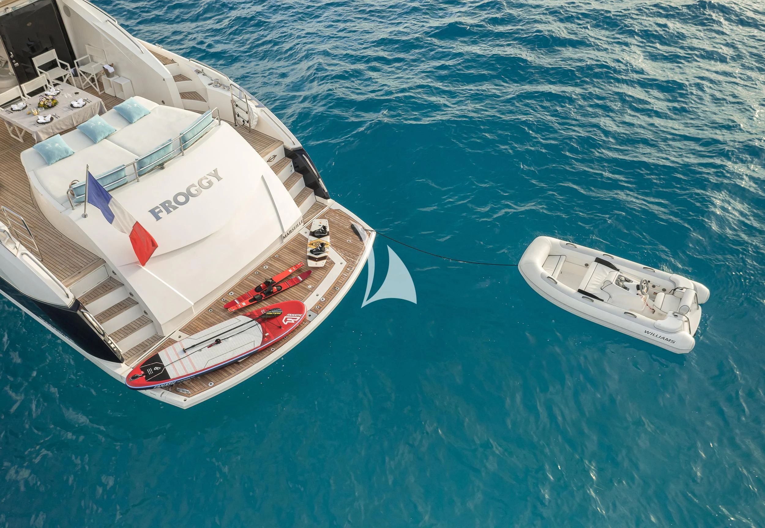 a boat on the water aboard FROGGY Yacht for Sale