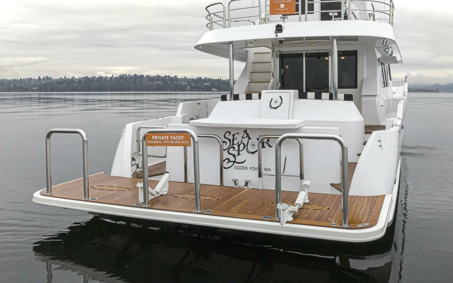 a boat on the water aboard SEA SPUR Yacht for Sale