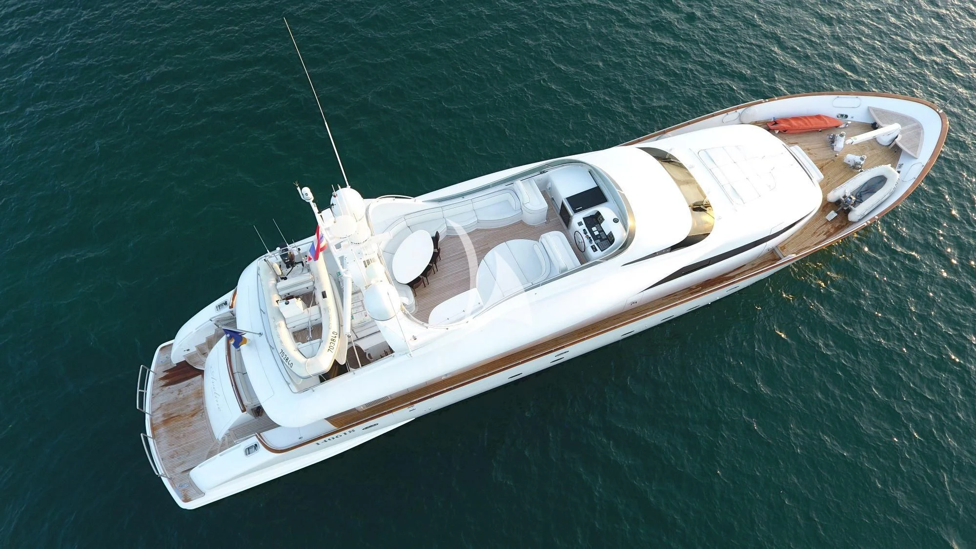 a boat on the water aboard AVELINE Yacht for Sale