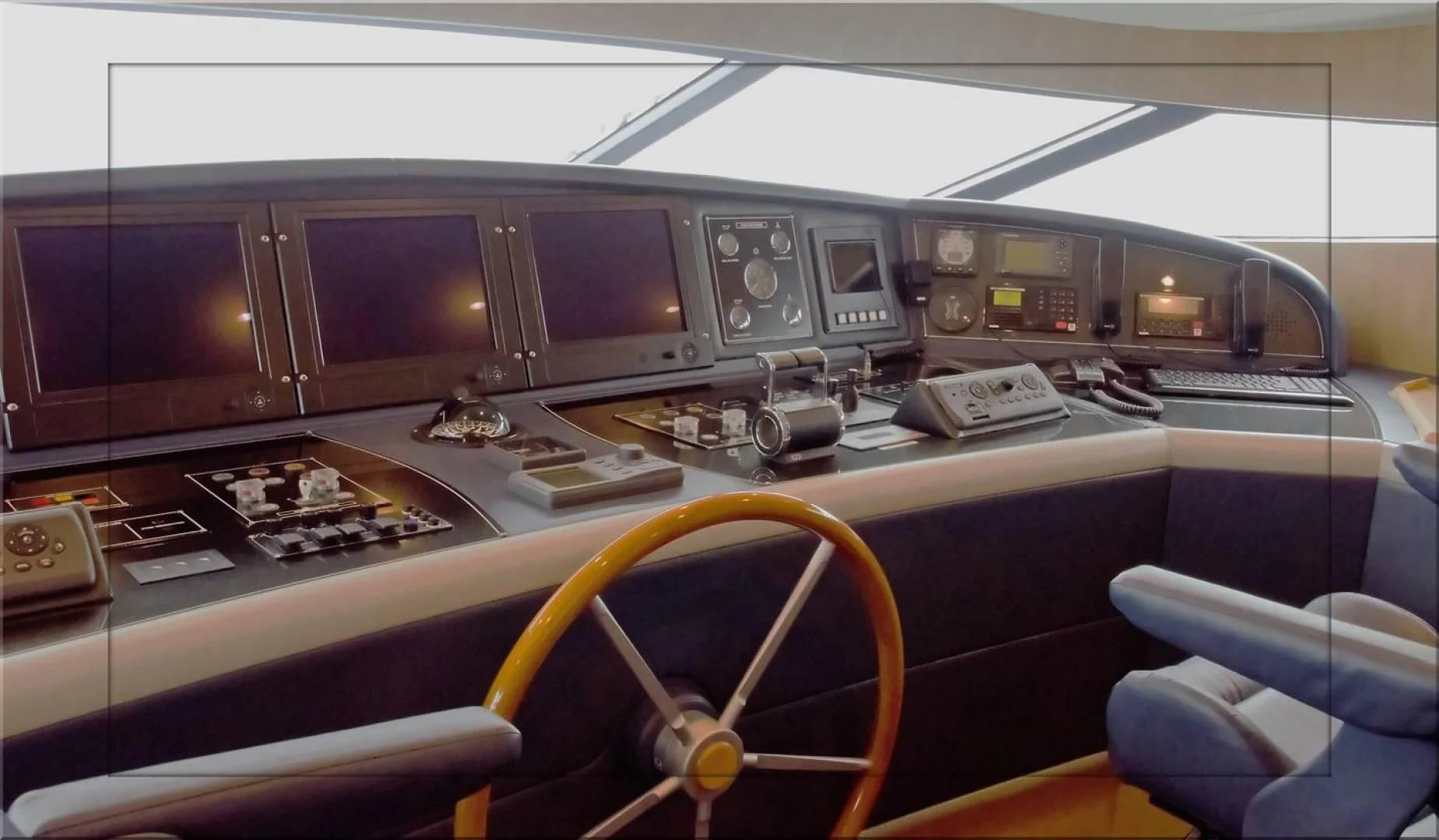 inside of a plane aboard AVELINE Yacht for Sale