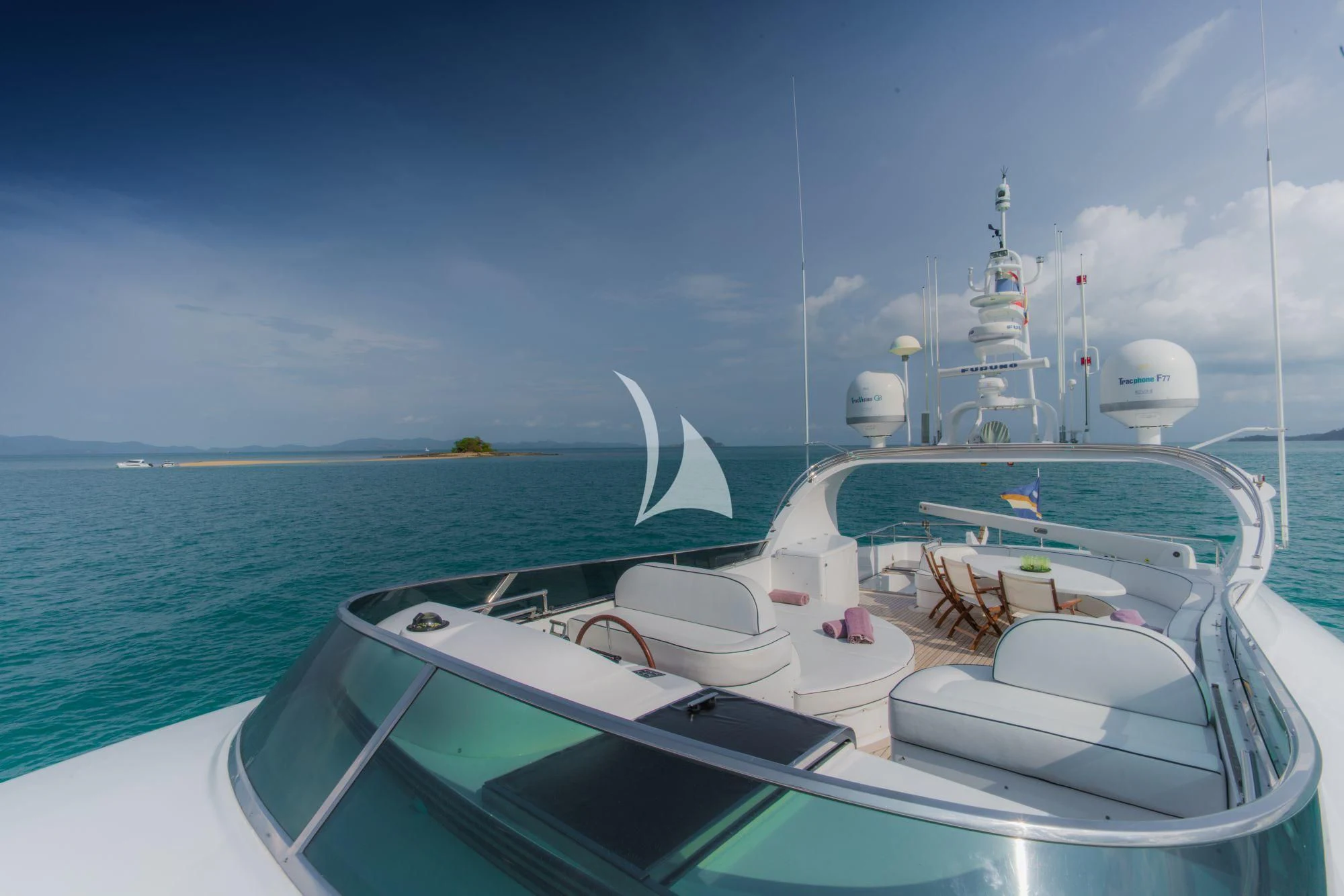 a boat on the water aboard AVELINE Yacht for Sale
