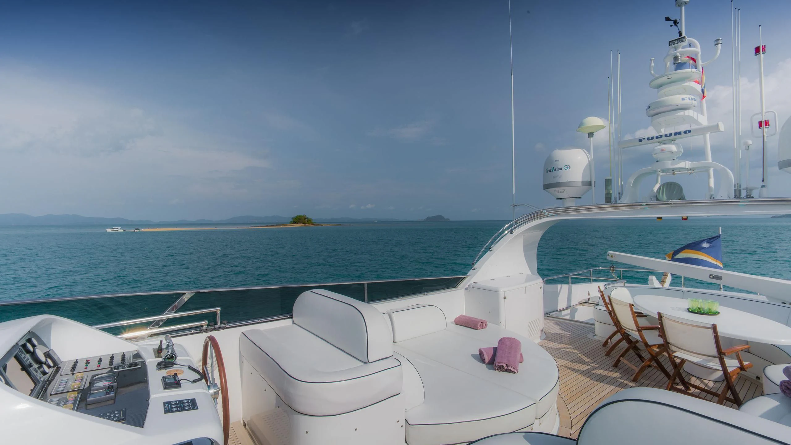 a boat on the water aboard AVELINE Yacht for Sale