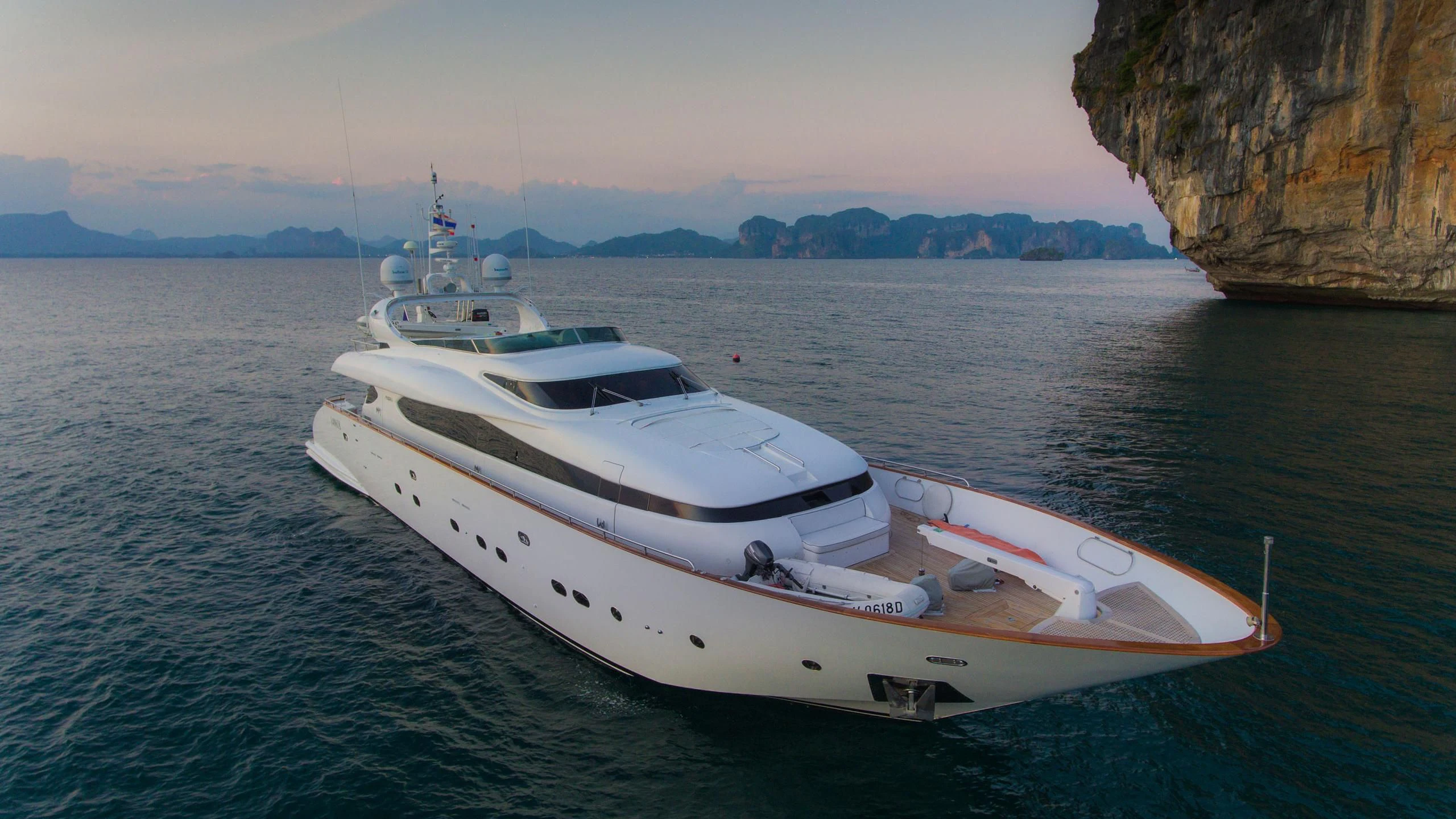 a boat in the water aboard AVELINE Yacht for Sale