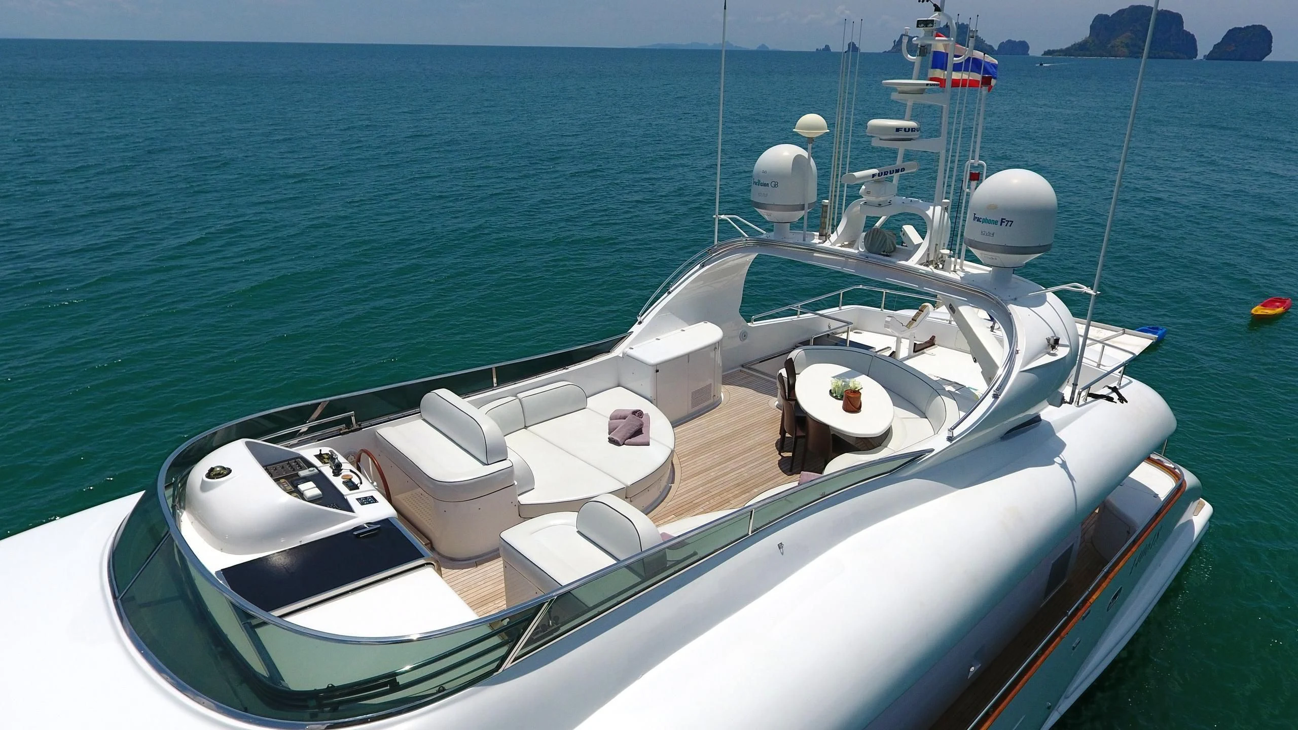 a boat on the water aboard AVELINE Yacht for Sale