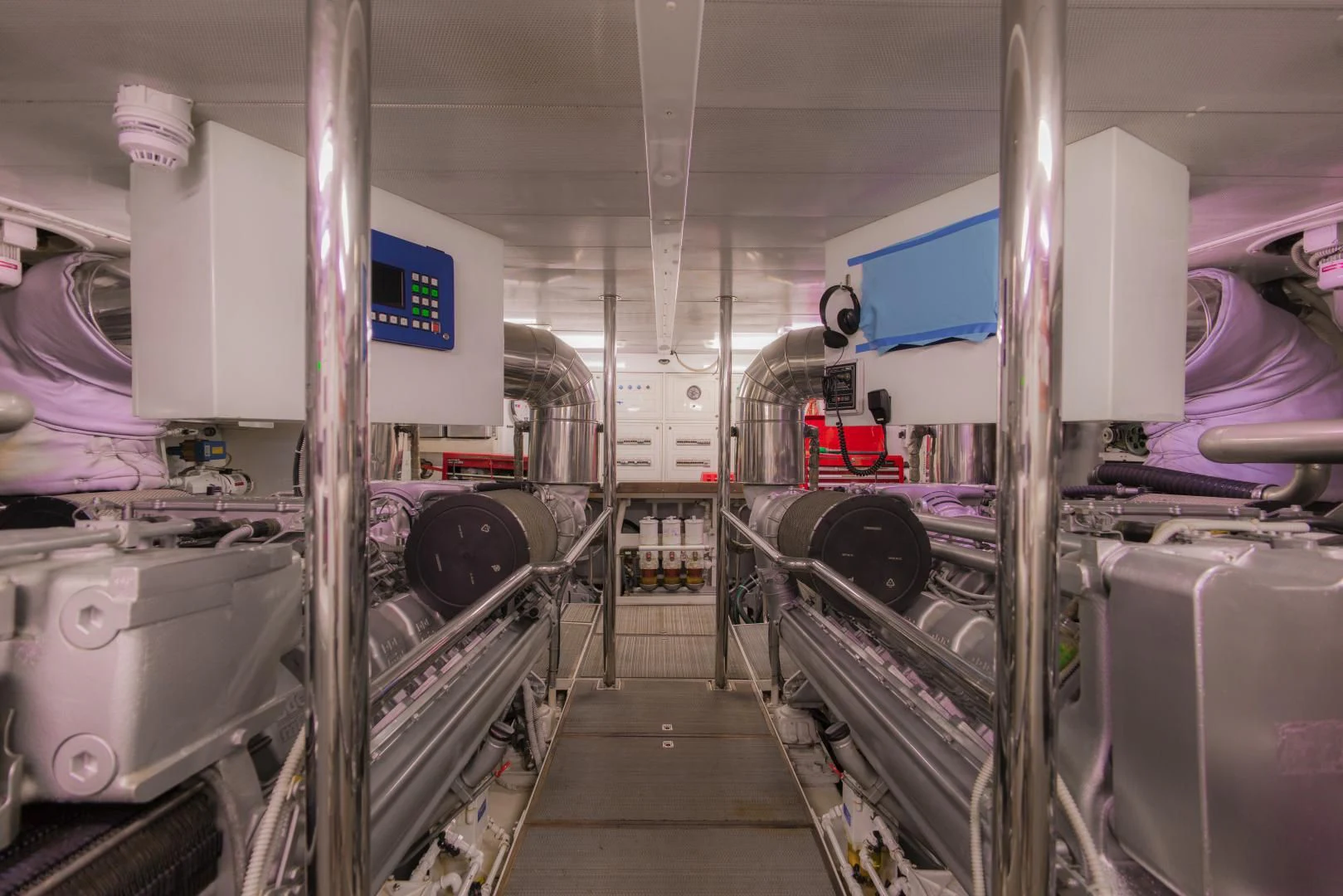 a room with large machines aboard AVELINE Yacht for Sale