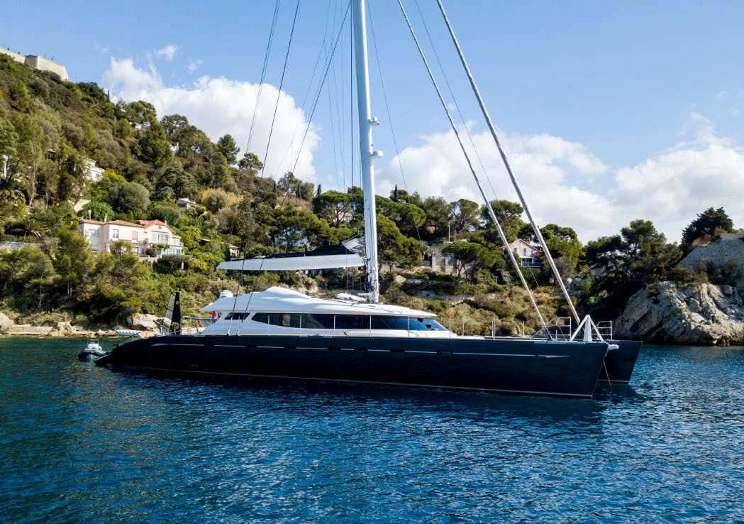 a boat in the water aboard ALLURES Yacht for Charter