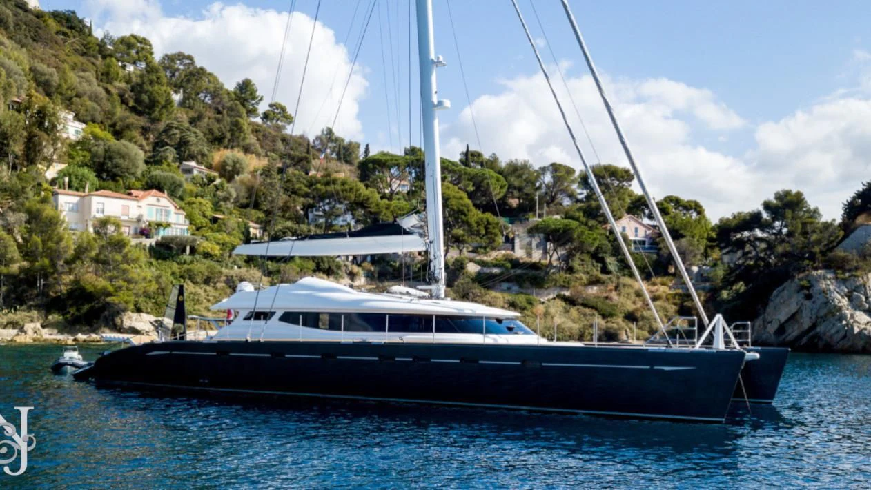 a boat in the water aboard ALLURES Yacht for Charter