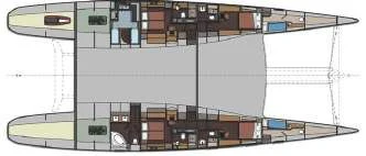 diagram aboard ALLURES Yacht for Charter