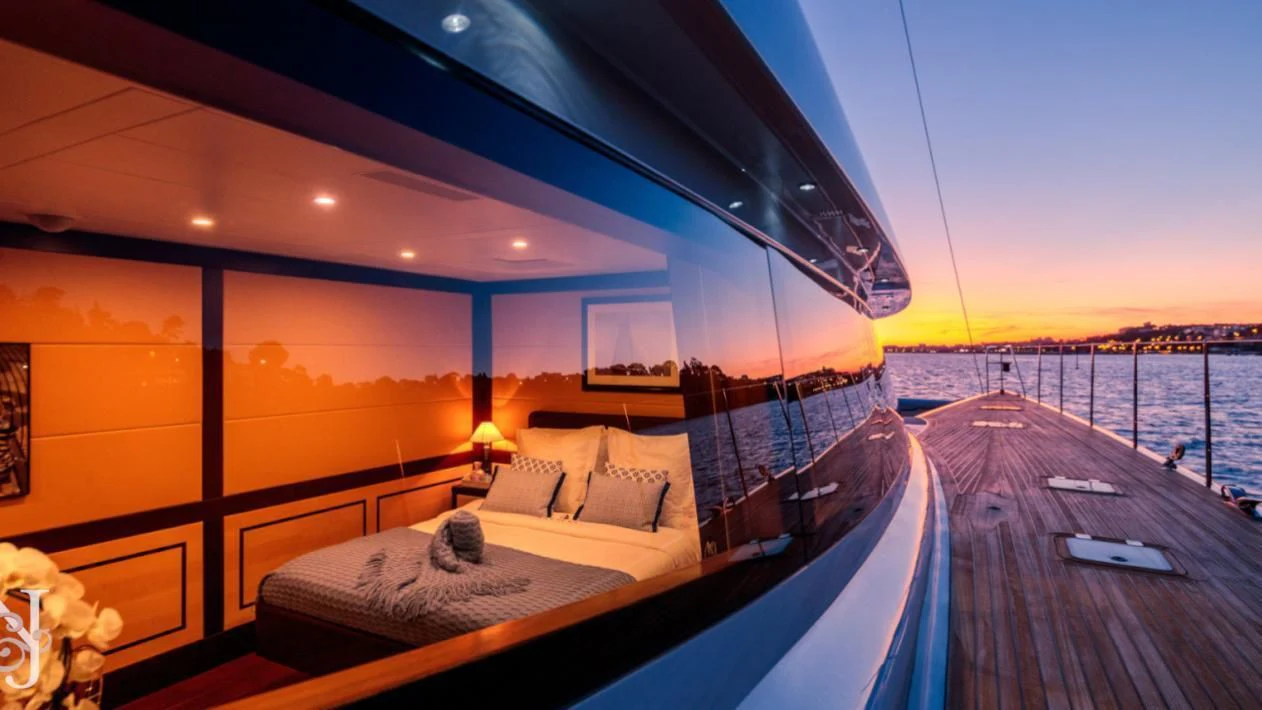 a boat on the water aboard ALLURES Yacht for Charter