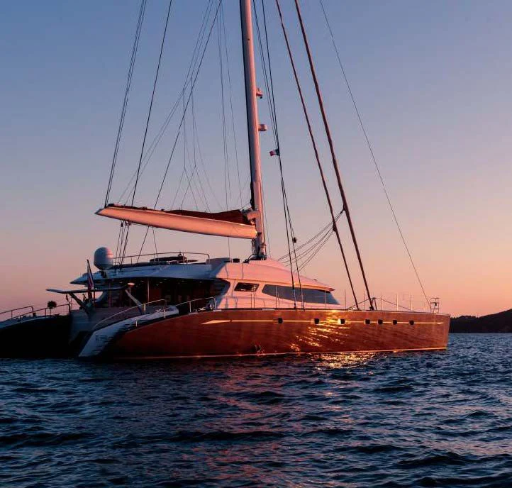 a boat on the water aboard ALLURES Yacht for Charter