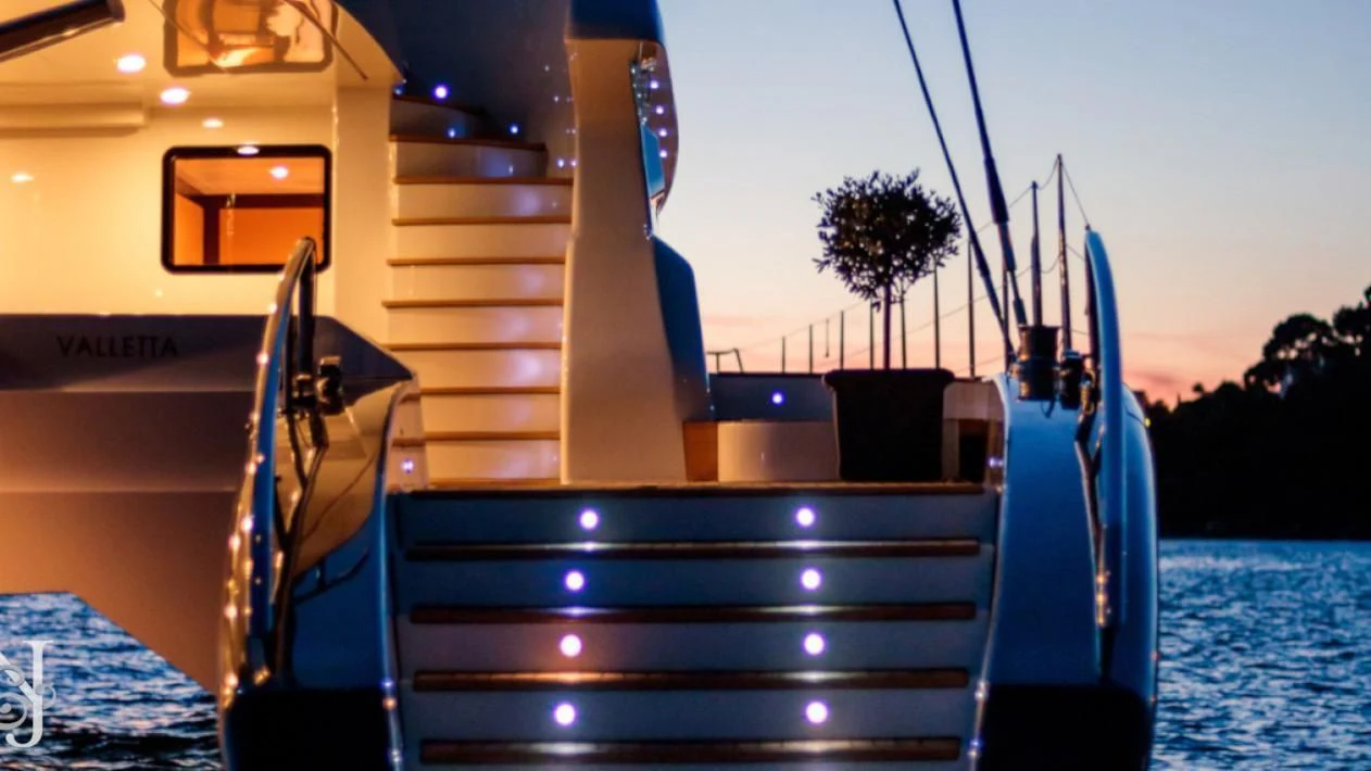 a boat on the water aboard ALLURES Yacht for Charter