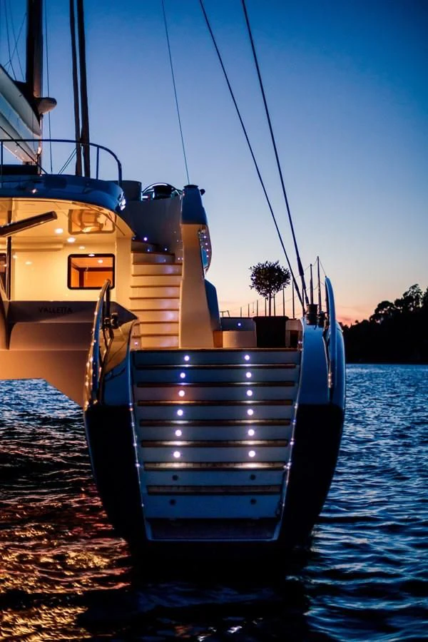 a boat on the water aboard ALLURES Yacht for Charter