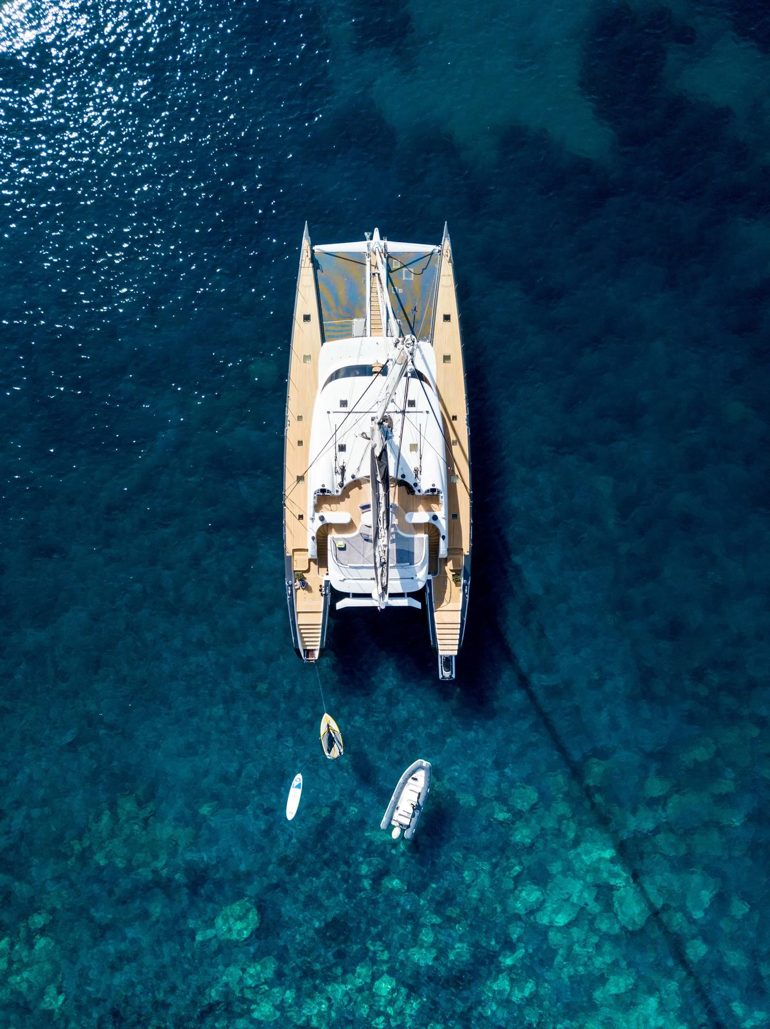 a ship in the water aboard ALLURES Yacht for Charter