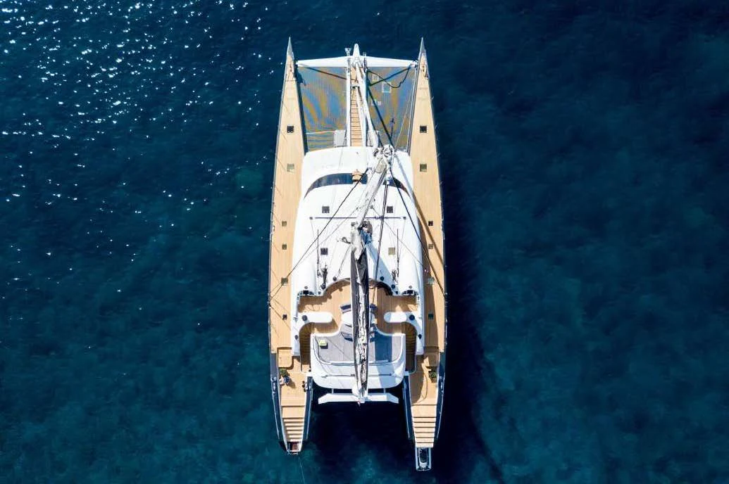 a space shuttle in the water aboard ALLURES Yacht for Charter