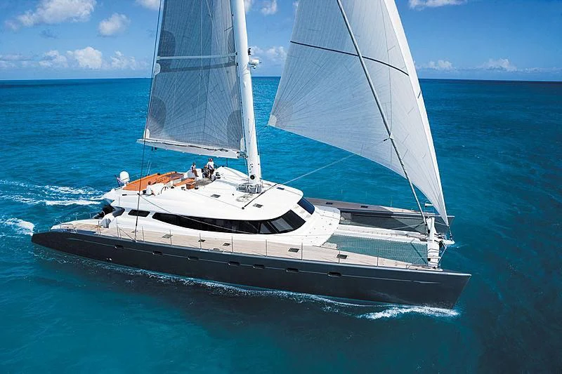 a boat in the water aboard ALLURES Yacht for Charter
