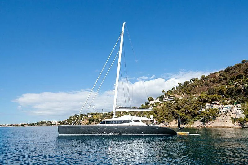 a sailboat on the water aboard ALLURES Yacht for Charter
