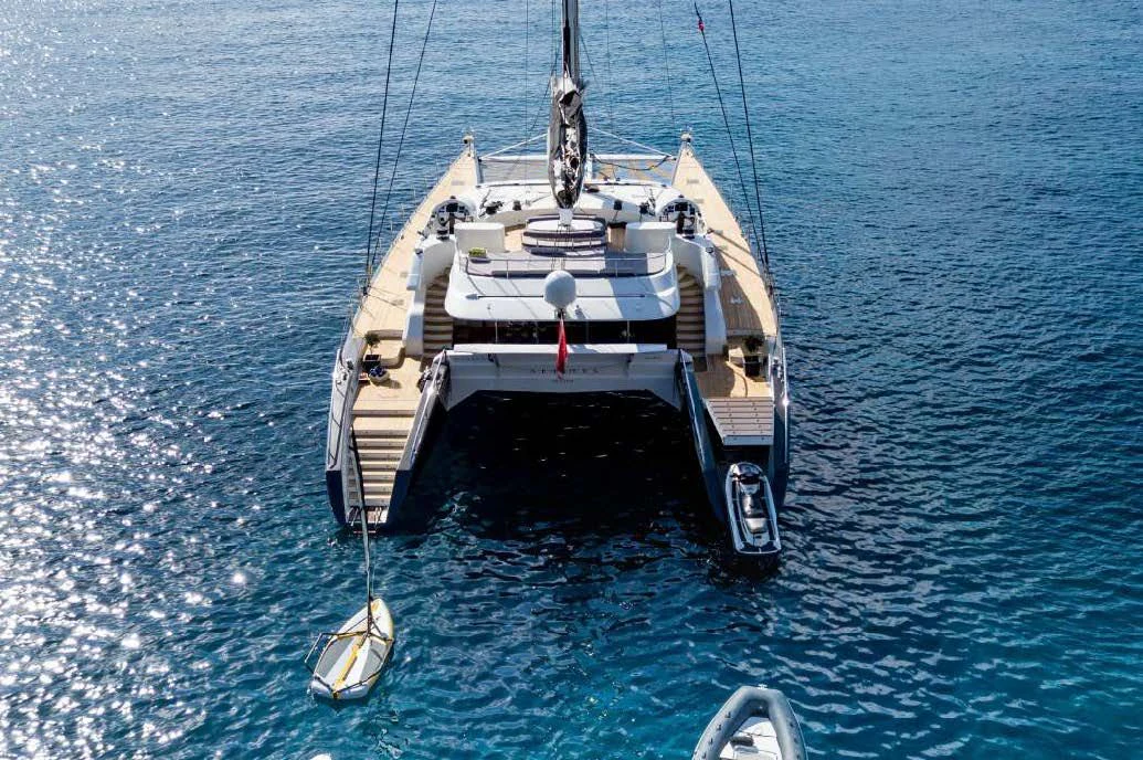 a boat on the water aboard ALLURES Yacht for Charter