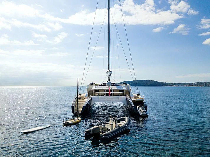 a boat on the water aboard ALLURES Yacht for Charter